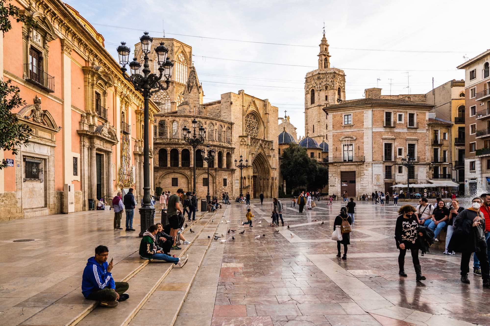 Historic plaza in Valencia's old town