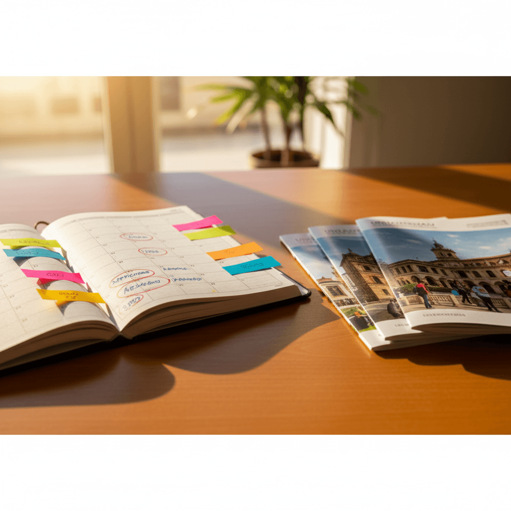 स्पेनिश विश्वविद्यालयों के लिए आवेदन टाइमलाइन — महीने-दर-महीने